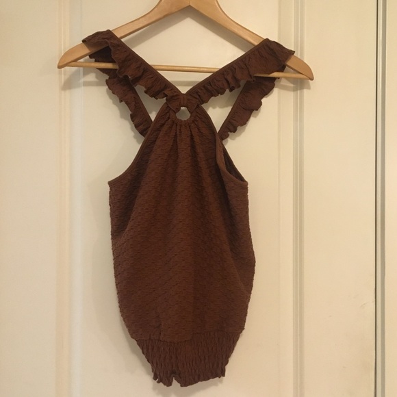 NWT Anthropologie Marisol Ruffle Halter Blouse - Picture 4 of 8